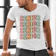 Groovy Senior Graduation Cute Groovy Senior Class Of 2024 Men's V-Neck T-Shirt