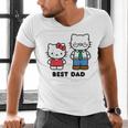 Hello Kitty Best Dad Fathers Day Small Men's V-Neck T-Shirt Hello Kitty Best Dad Fathers Day Small Men's V-Neck T-Shirt