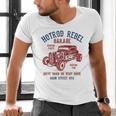 Hotrod Rebel Automotive Nostalgia Old Car Distressed Premium Tri-Blend Men's V-Neck T-Shirt