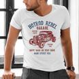 Hotrod Rebel Automotive Nostalgia Old Car Distressed Men's V-Neck T-Shirt