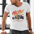 Hotrod Vintage Style Car Nostalgia Hotrod Distressed Premium Tri-Blend Men's V-Neck T-Shirt