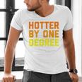 Hotter By One Degree Graduation Shirt College Major Graduate Men's V-Neck T-Shirt
