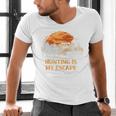 Hunting Is My Escape Introvert Hunter Antisocial Raglan Baseball Tee Men's V-Neck T-Shirt