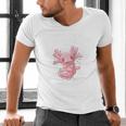 Id Rather Be With My Axolotl Salamander Introvert Raglan Baseball Tee Men's V-Neck T-Shirt