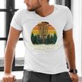 Id Rather Be Playing With My Disc Introvert Disc Golf Raglan Baseball Tee Men's V-Neck T-Shirt