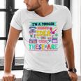 I'm A Toddler I Have No Ideas Retro Vintage 90s Nostalgia Premium Tri-Blend Men's V-Neck T-Shirt