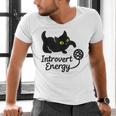 Introvert Energy Cat Love Cat Meme Men's V-Neck T-Shirt