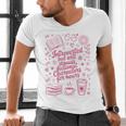 Introvert Fictional Character Read Books Lover Reading Men's V-Neck T-Shirt