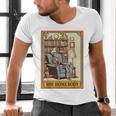 Introvert Homebody Awkward Skeleton The Homebody Tarot Card Men's V-Neck T-Shirt Introvert Homebody Awkward Skeleton The Homebody Tarot Card Men's V-Neck T-Shirt