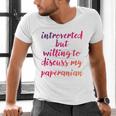 Introverted Willing To Discuss Paperanian Introvert Men's V-Neck T-Shirt Introverted Willing To Discuss Paperanian Introvert Men's V-Neck T-Shirt
