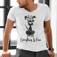 Its Fine Im Fine Everythings Fine Dog Mom Dad Lovers Men's V-Neck T-Shirt