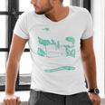 It's Way Too Peopley Outside Introvert Sarcastic Humor Men's V-Neck T-Shirt