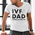 IVF Dad Retrieval Day Infertility Transfer Father Men's V-Neck T-Shirt