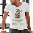 Jeremiah Was A Bullfrog A Classic Rock Nostalgia Trip Premium Tri-Blend Men's V-Neck T-Shirt