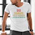 I Just Keep Getting Better Dad Grandpa Great Grandpa Vintage Men's V-Neck T-Shirt