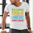 Kids So Long PRE-K It's Been Fun Shirt Boy Girl Graduation Men's V-Neck T-Shirt