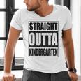 Kids Straight Outta Kindergarten Shirt Boy Girl Graduation Men's V-Neck T-Shirt