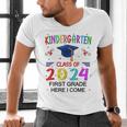 Kindergarten Graduation Class 2024 1st Grade Here I Come Men's V-Neck T-Shirt