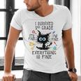 Last Day Of School Student Graduation I Survived 2nd Grade Men's V-Neck T-Shirt