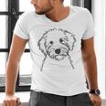 Line Art Dad Mom Dog Sheepadoodle Men's V-Neck T-Shirt
