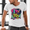 I Love The 70s Vintage Cassette Roller Vinyl Nostalgia 70s Premium Tri-Blend Men's V-Neck T-Shirt I Love The 70s Vintage Cassette Roller Vinyl Nostalgia 70s Premium Tri-Blend Men's V-Neck T-Shirt