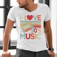 I Love 90's Music Retro Style Nostalgia Cassette 1990s Party Premium Tri-Blend Men's V-Neck T-Shirt I Love 90's Music Retro Style Nostalgia Cassette 1990s Party Premium Tri-Blend Men's V-Neck T-Shirt