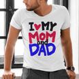 I Love My Mom And Dad Idea Shirt Men's V-Neck T-Shirt I Love My Mom And Dad Idea Shirt Men's V-Neck T-Shirt