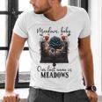Meadows Baby Our Last Name Is Meadows Dark Romance Smut Book Men's V-Neck T-Shirt