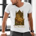 Medieval Cat Sarcastic Queen Lazy King Introvert Kitty Men's V-Neck T-Shirt Medieval Cat Sarcastic Queen Lazy King Introvert Kitty Men's V-Neck T-Shirt