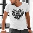 Mixed Tape Emotions Music Lover Nostalgia Quote Premium Tri-Blend Men's V-Neck T-Shirt