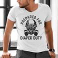 New Dad Prepared For Diaper Duty Men's V-Neck T-Shirt