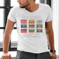 Old School Playlist Nostalgia Vibes Cassette Men's V-Neck T-Shirt