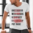 PGY Done Medical Training Residency Fellowship Graduation Men's V-Neck T-Shirt