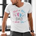 Pink Or Blue Dad Loves You Gender Reveal Men's V-Neck T-Shirt