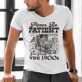 Please Be Patient I'm From The 1900s Retro Vintage Theme Men's V-Neck T-Shirt