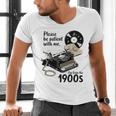 Please Be Patient I'm From The 1900s Sarcastic Joke Premium Tri-Blend Men's V-Neck T-Shirt