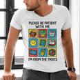 Please Be Patient With Me I'm From The 1900s Vintage 90s Men's V-Neck T-Shirt