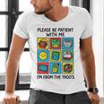 Please Be Patient With Me I'm From The 1900s Vintage 90s Premium Tri-Blend Men's V-Neck T-Shirt Please Be Patient With Me I'm From The 1900s Vintage 90s Premium Tri-Blend Men's V-Neck T-Shirt