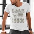 Please Be Patient I'm From The 1900s Vintage Over The Hill Premium Tri-Blend Men's V-Neck T-Shirt Please Be Patient I'm From The 1900s Vintage Over The Hill Premium Tri-Blend Men's V-Neck T-Shirt