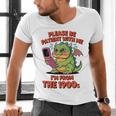 Please Be Patient I'm From The 1900s Vintage Men Women Premium Tri-Blend Men's V-Neck T-Shirt