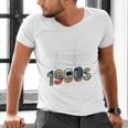 Please Be Patient I'm From The 1900s Vintage Tech Graphic Raglan Baseball Tee Men's V-Neck T-Shirt