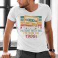 Please Be Patient-With Me I'm From The 1900s Retro Music Premium Men's V-Neck T-Shirt