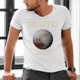 Pluto Never Forget 1930-2006 Planet Space Science Nostalgia Men's V-Neck T-Shirt