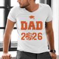 Proud Dad Of A 2026 Senior Basketball Graduation Family Men's V-Neck T-Shirt