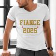 Proud Fiance Of A 2025 Graduate Fiance Graduation 2025 Senio Men's V-Neck T-Shirt