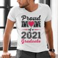 Proud Mom Of A 2021 Graduate Senior Graduation Men's V-Neck T-Shirt