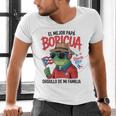Puerto Rican Dad Idea For Men & Papá Boricua Coqui Frog Men's V-Neck T-Shirt