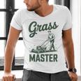 Push Lawn Mower Legend Grass Master Dad Mowing Men's V-Neck T-Shirt