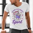 Reading Is My Favorite Sport Saying Quote Book Lovers Men's V-Neck T-Shirt