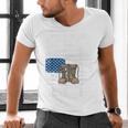 RED Friday For My Dad Military Veteran Deployed Men's V-Neck T-Shirt